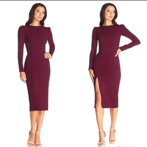 NWOT Dress the Population Nadia Long Sleeve Dress